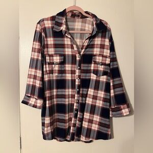 Papermoon button up cuffed sleeve shirt